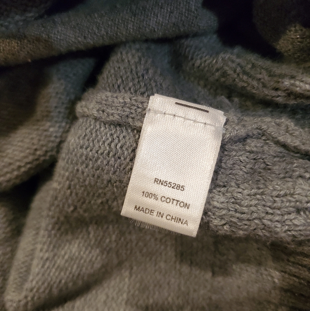 Express Men's Gray Button Down Cardigan - Picture 5 of 6